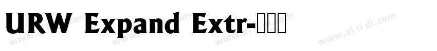 URW Expand Extr字体转换